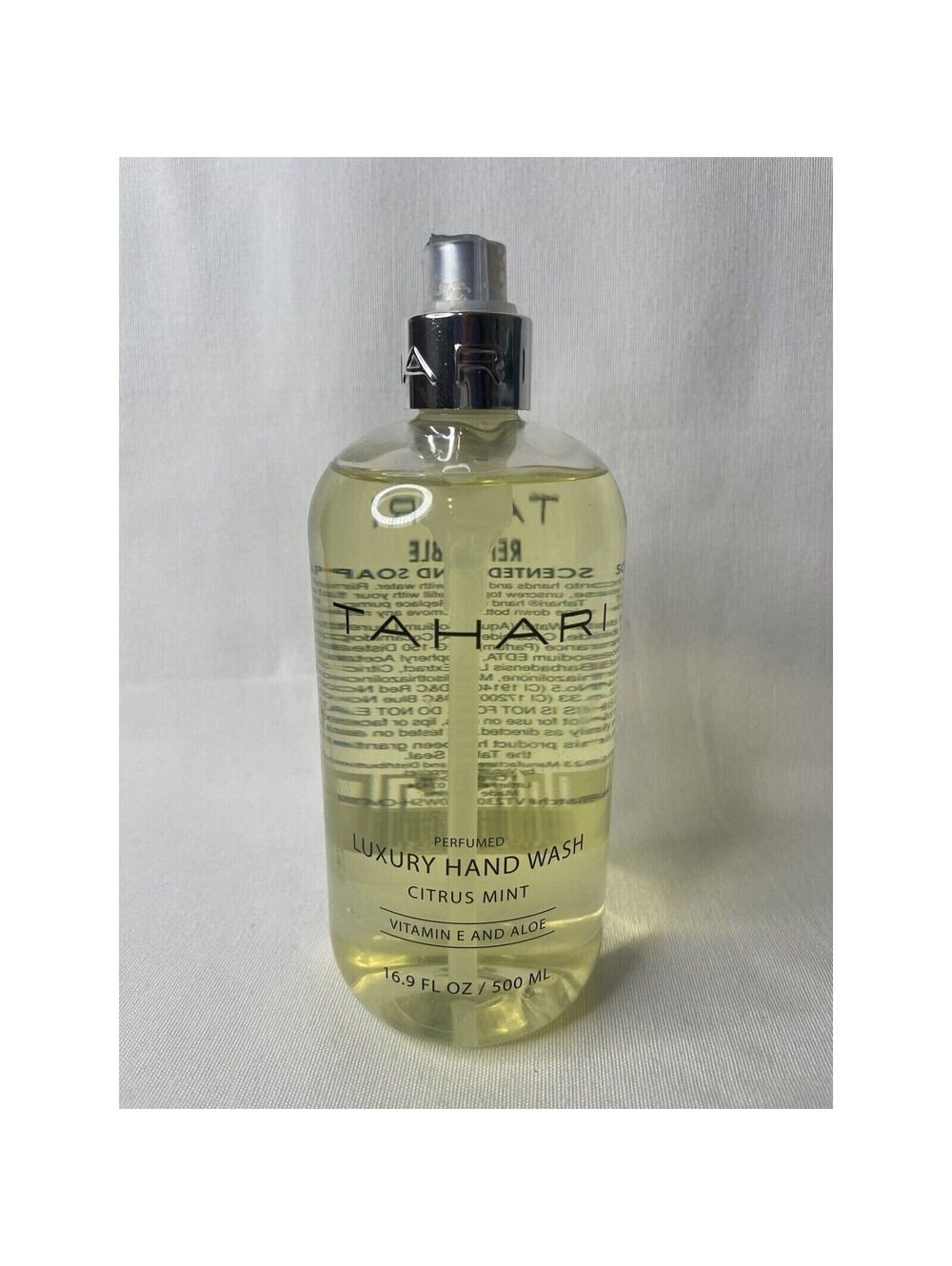 TAHARI Citrus Mint Vit E & Aloe Luxury Hand Wash Soap 16.9 Fl Oz